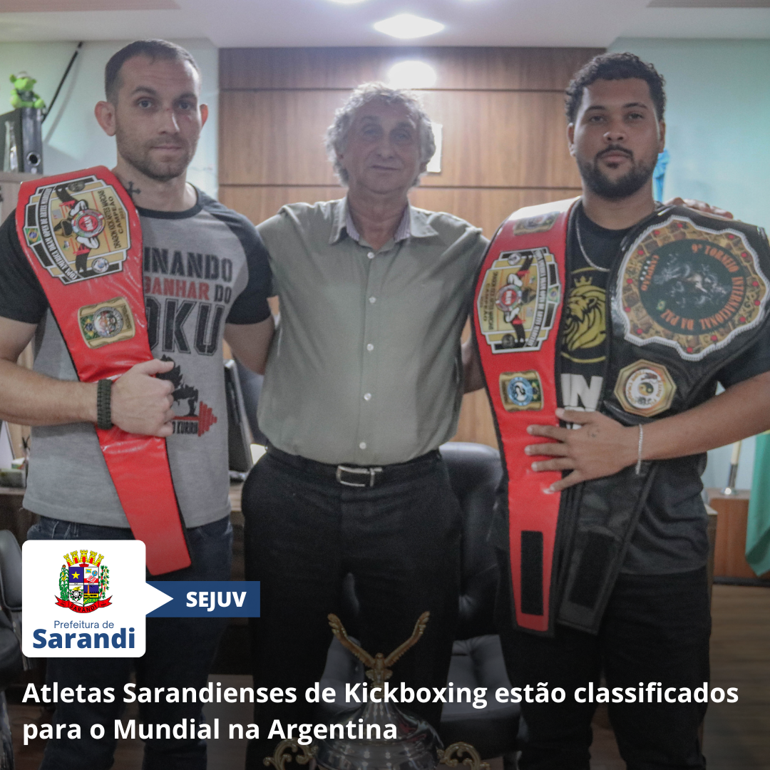 Atletas Sarandienses de Kickboxing estão classificados para o Mundial na Argentina